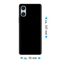 PhoneNatic Case kompatibel mit Sony Xperia 10 VI – Schwarz Silikon Hülle crystal-case Cover