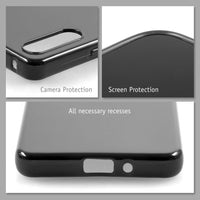 PhoneNatic Case kompatibel mit Sony Xperia 10 VI – Schwarz Silikon Hülle crystal-case Cover