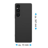 PhoneNatic Case kompatibel mit Sony Xperia 1 V – Transparent Silikon Hülle crystal-case Cover