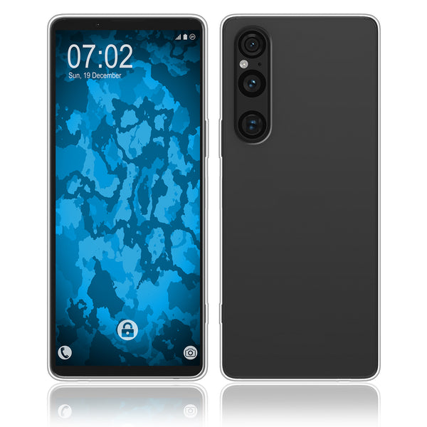 PhoneNatic Case kompatibel mit Sony Xperia 1 VI – Transparent Silikon Hülle crystal-case Cover
