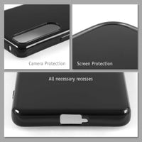 PhoneNatic Case kompatibel mit Sony Xperia 5 IV – Schwarz Silikon Hülle crystal-case Cover