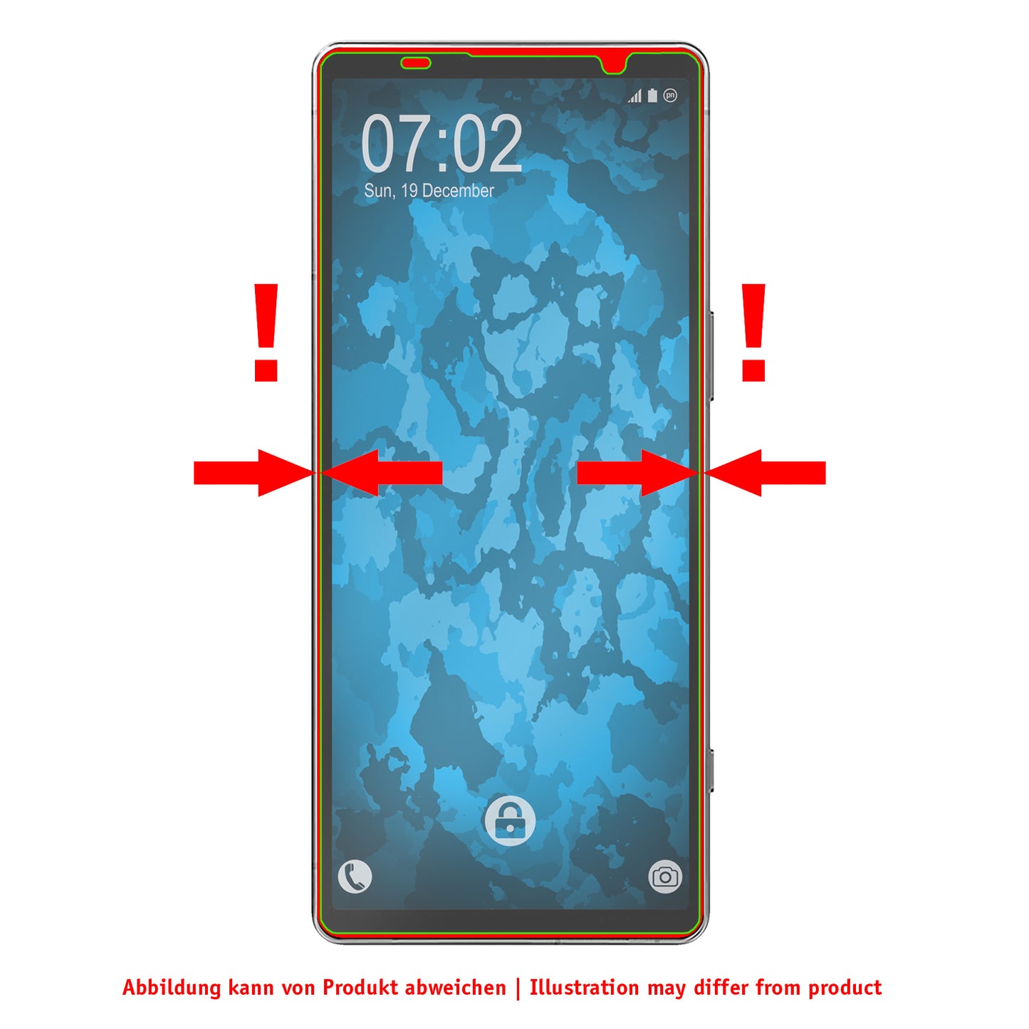 1x Glas-Folie klar für Sony Xperia 5 V – Panzerglas für Sony Xperia 5 V