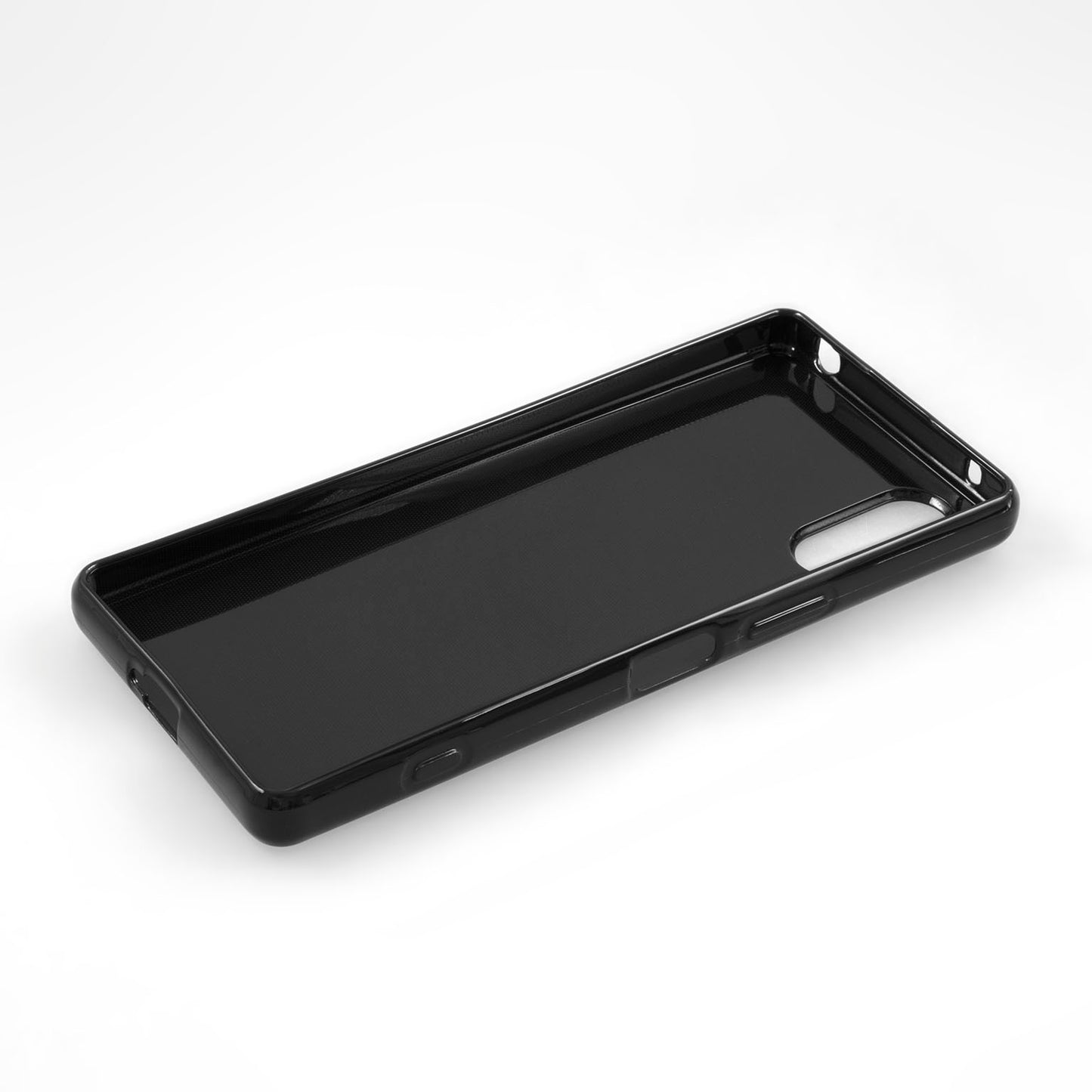 PhoneNatic Case kompatibel mit Sony Xperia 5 V – Schwarz Silikon Hülle crystal-case Cover
