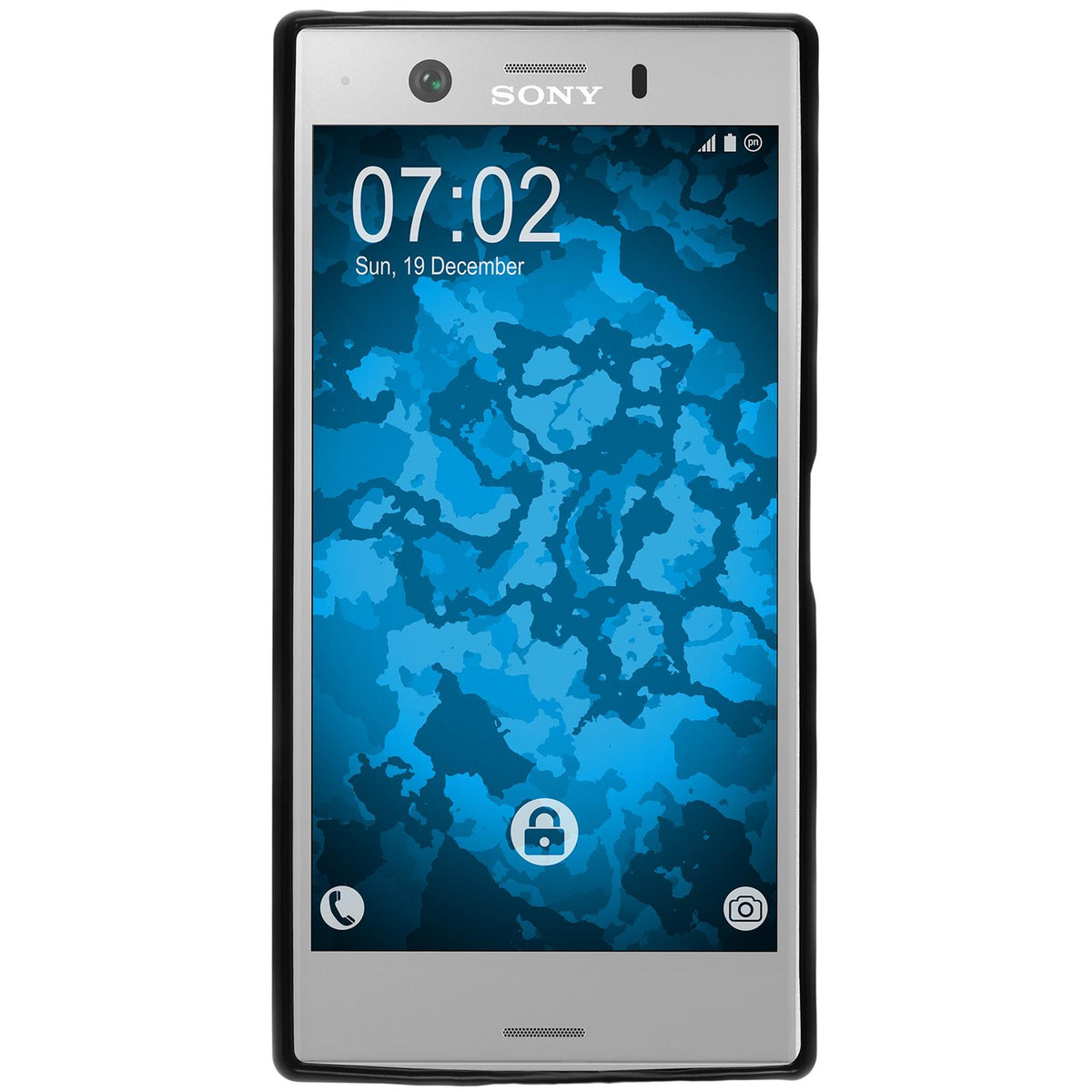 Case für Sony Xperia XZ1 Compact - schwarz Silikon Hülle – Ansicht 3