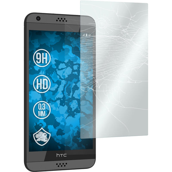 3 x HTC Desire 530 Glas-Displayschutzfolie klar