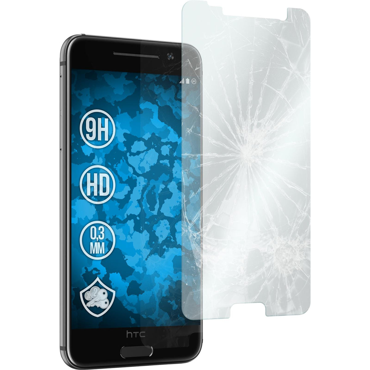 1 x HTC One A9 Glas-Displayschutzfolie klar