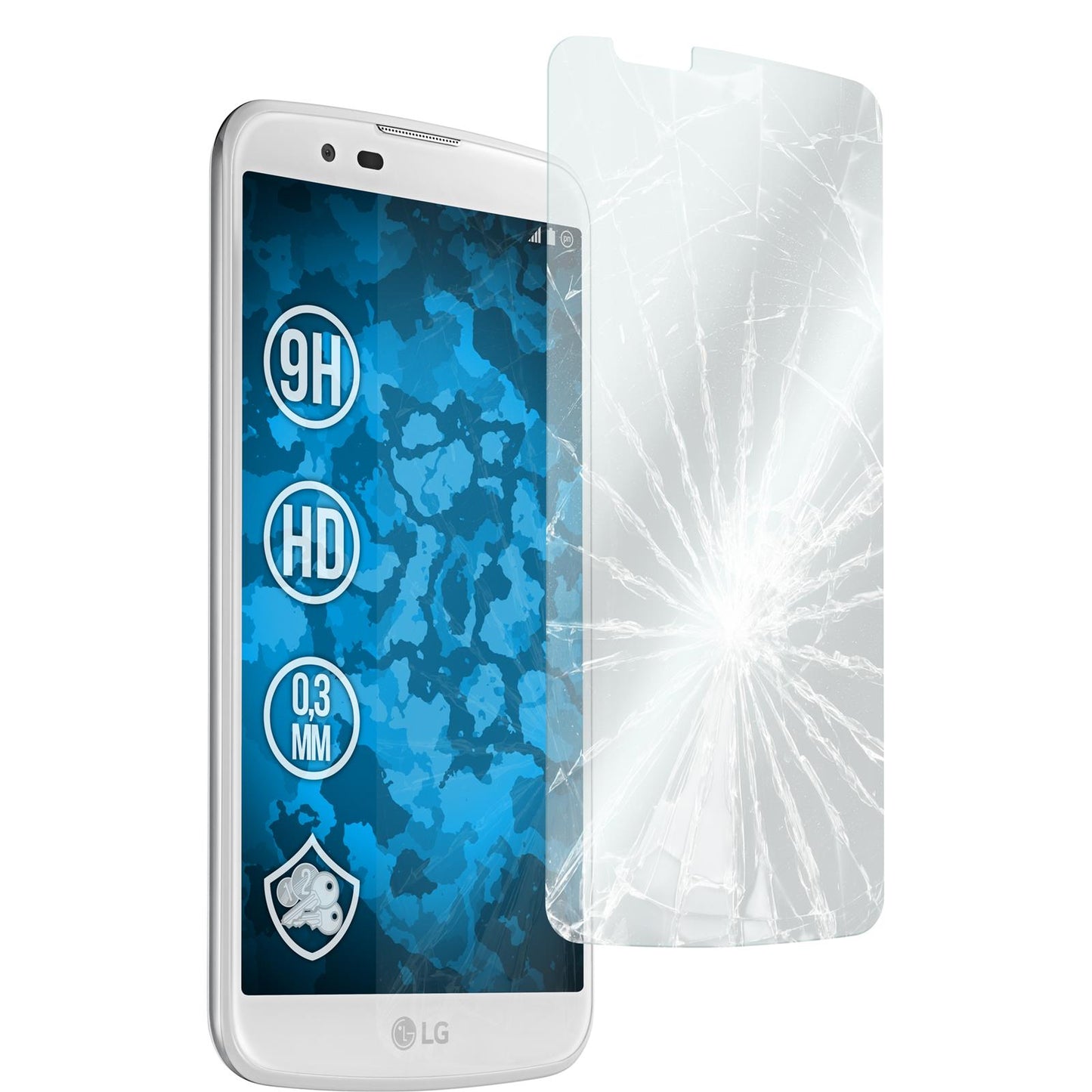 1 x LG K10 Glas-Displayschutzfolie klar