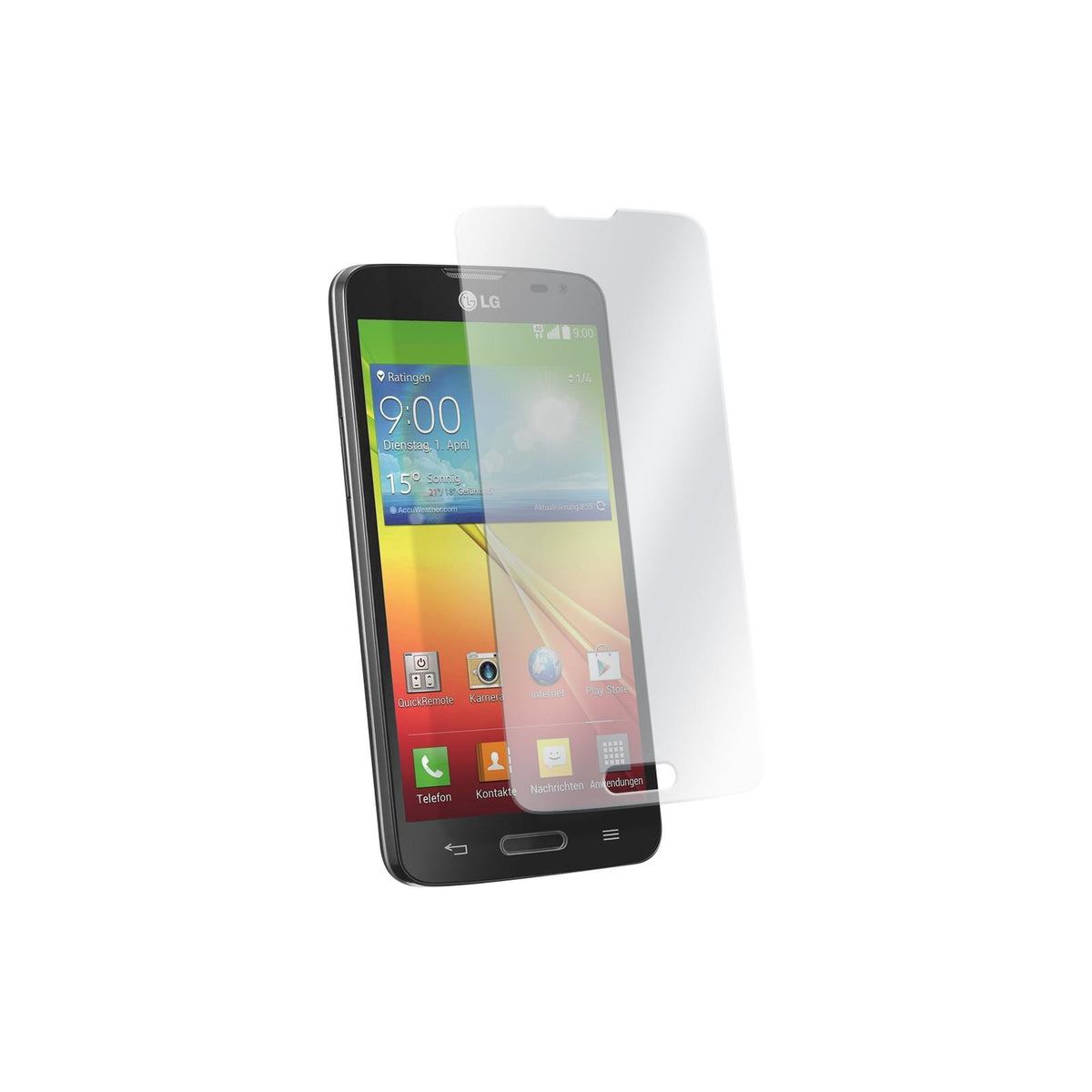 3 x LG L90 Glas-Displayschutzfolie klar