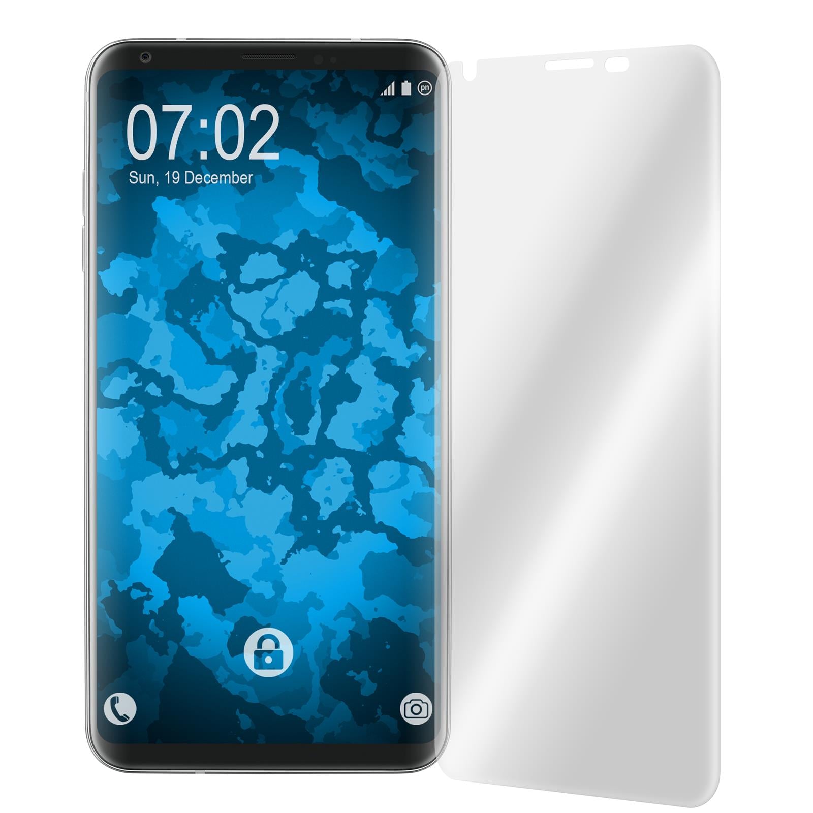 4 x LG V30 / V30S ThinQ Displayschutzfolie klar Flexible Fol