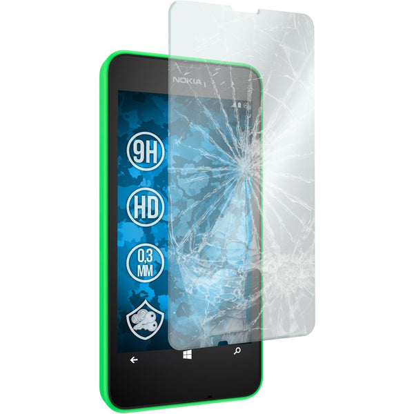 1 x  Nokia Lumia 630 Glas-Displayschutzfolie klar