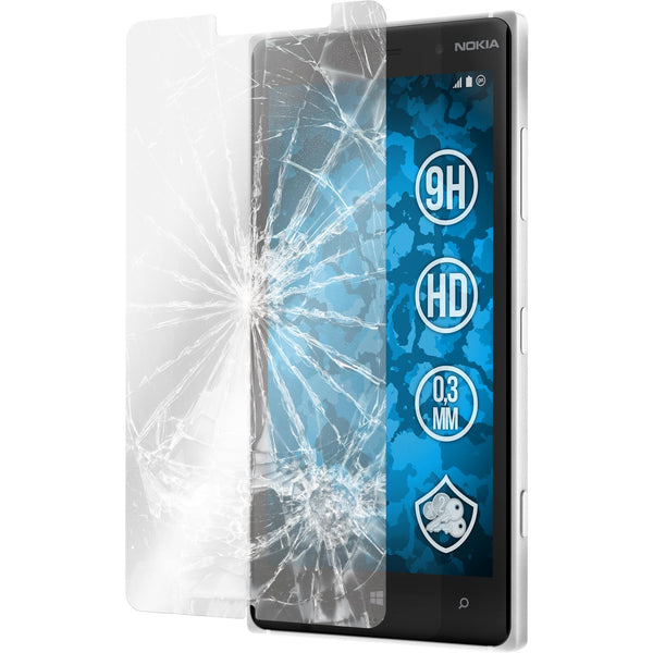 1 x  Nokia Lumia 830 Glas-Displayschutzfolie klar