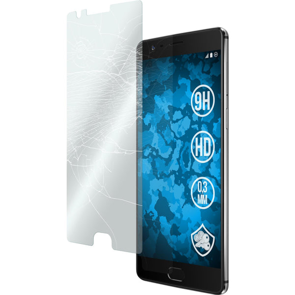 3 x  OnePlus 3 Glas-Displayschutzfolie klar