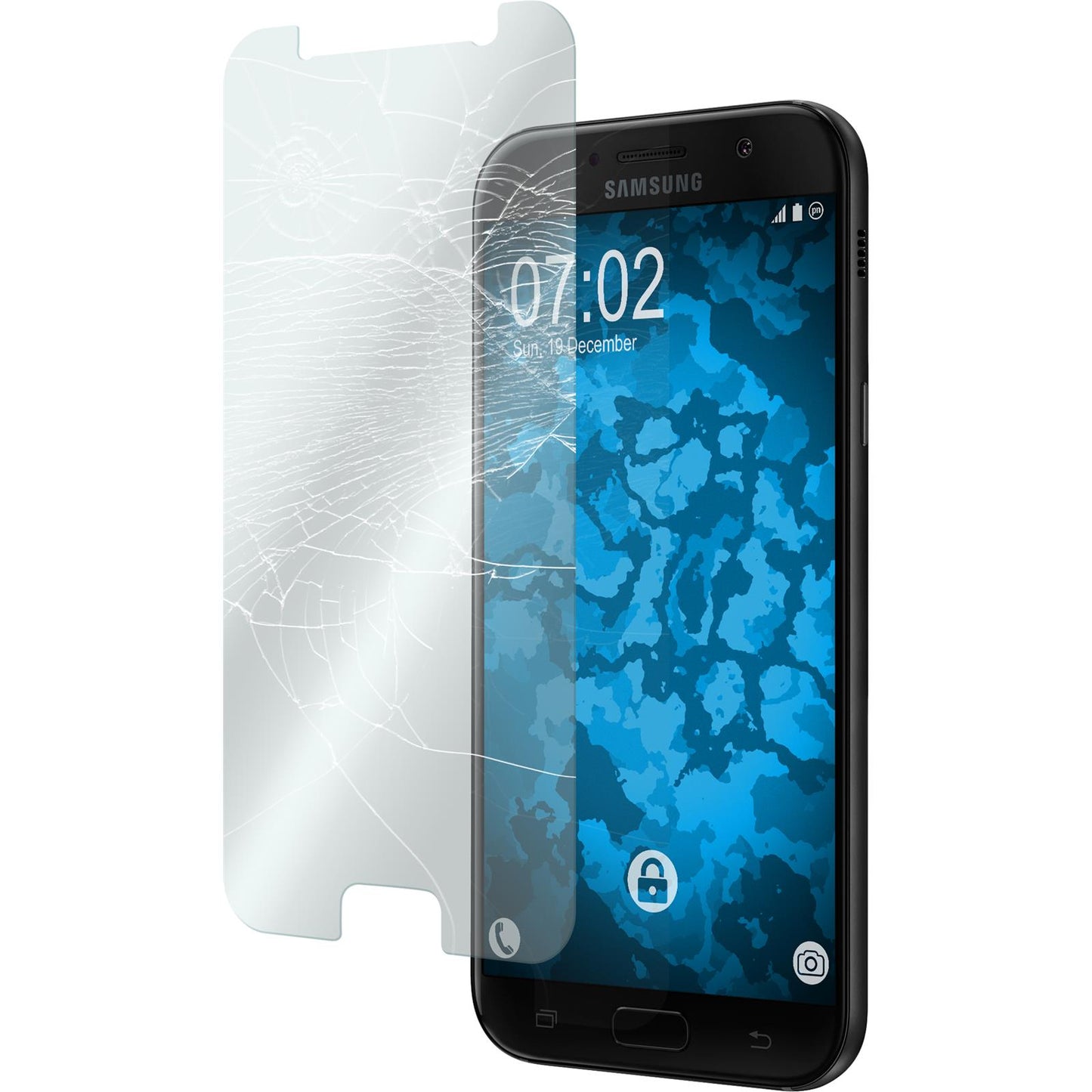 1 x Samsung Galaxy A3 2017 Glas-Displayschutzfolie klar