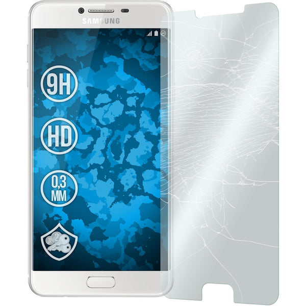 3 x Samsung Galaxy C7 Glas-Displayschutzfolie klar
