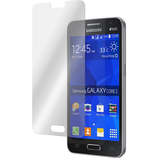 3 x Samsung Galaxy Core 2 Glas-Displayschutzfolie klar