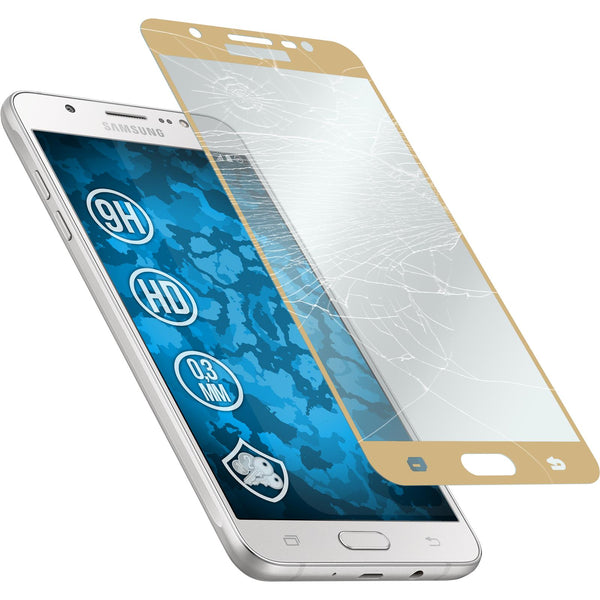 1 x Samsung Galaxy J7 (2016) J710 Glas-Displayschutzfolie kl