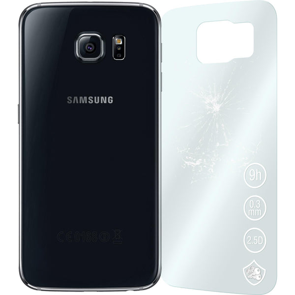 1 x Samsung Galaxy S6 Glas-Displayschutzfolie Rückseite klar