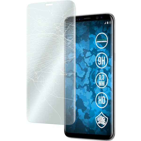 1 x Samsung Galaxy S8 Glas-Displayschutzfolie klar full-scre