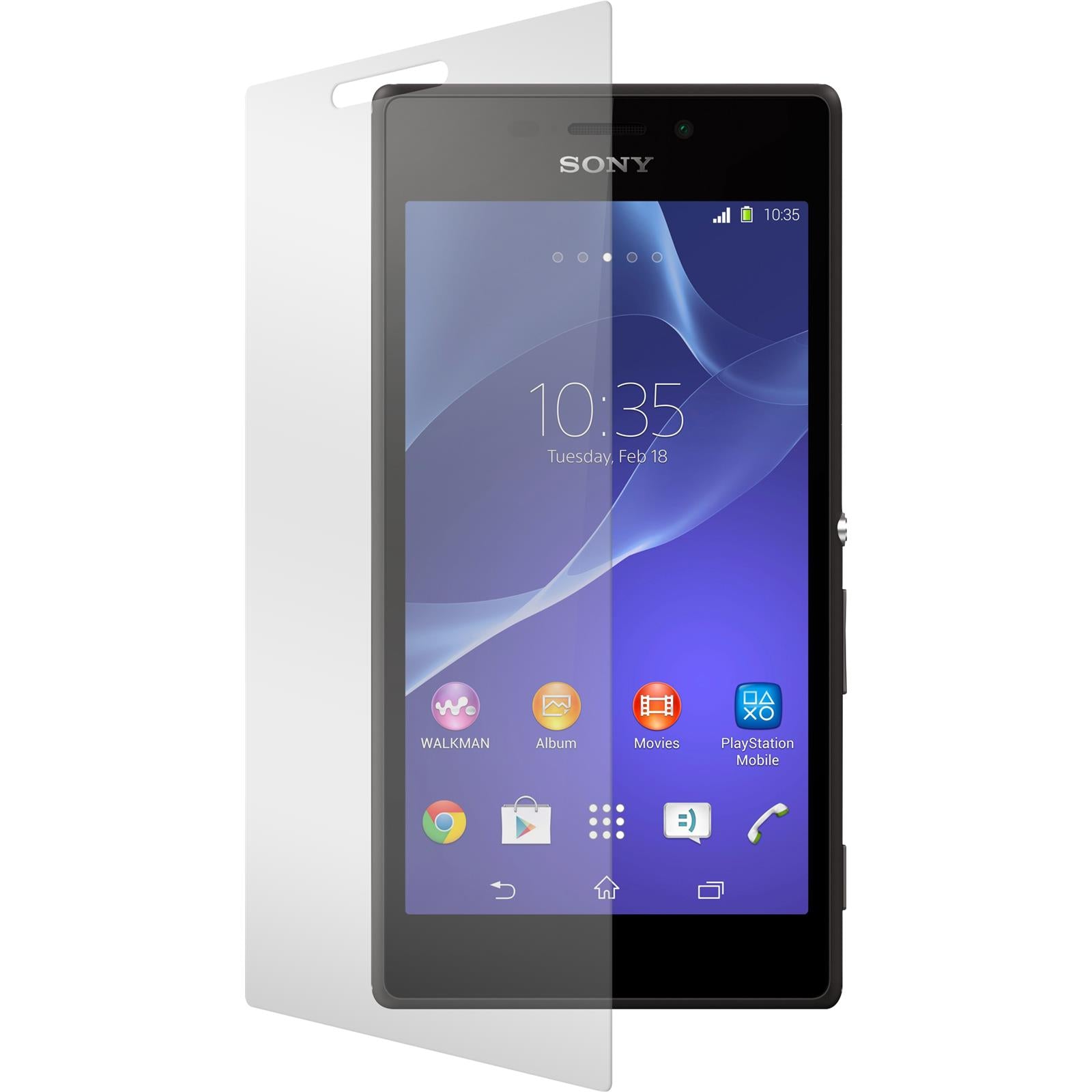 3 x Sony Xperia M2 Glas-Displayschutzfolie klar