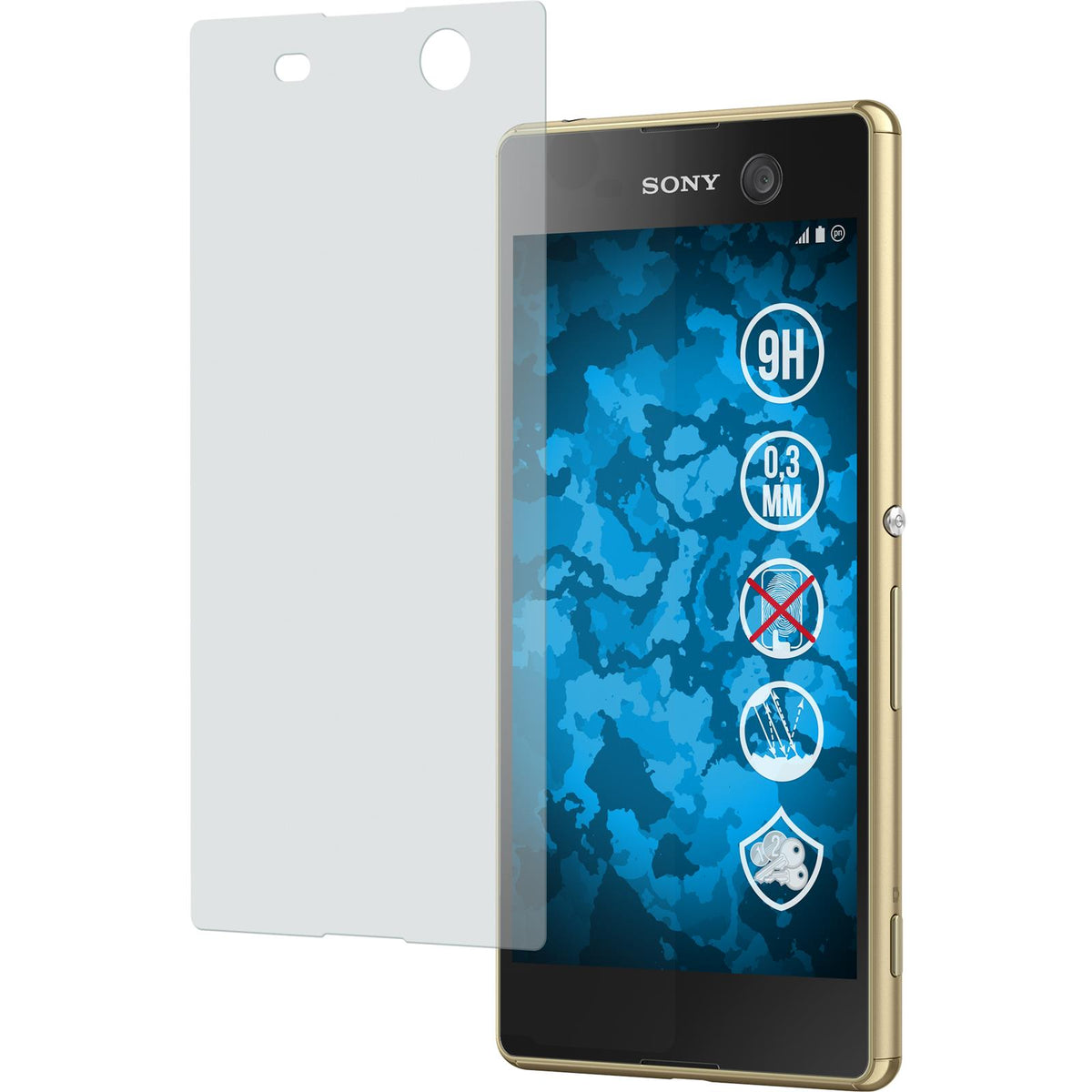 1 x Sony Xperia M5 Glas-Displayschutzfolie matt