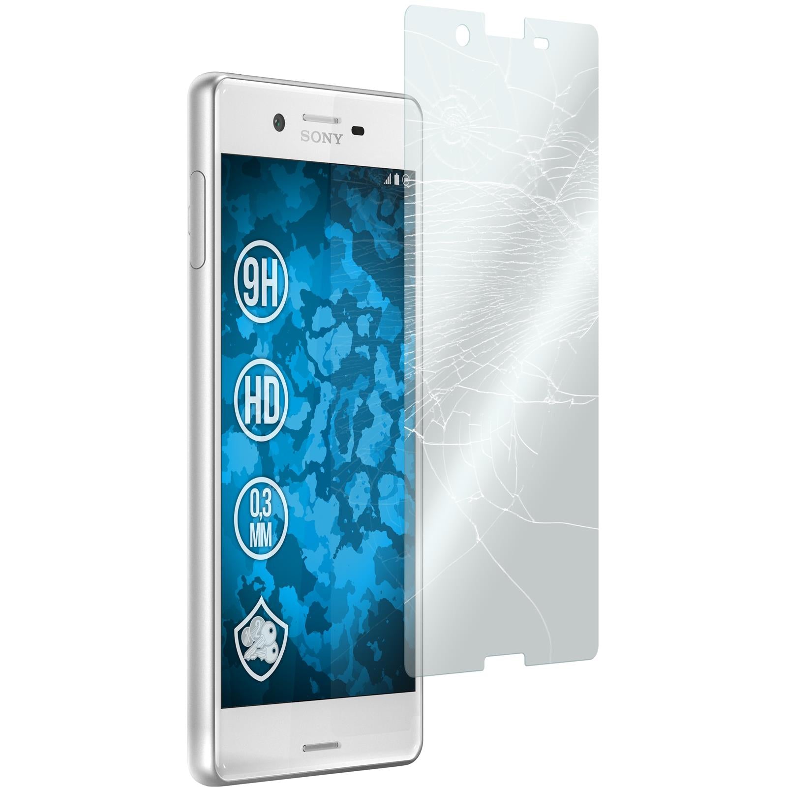 1 x Sony Xperia X Glas-Displayschutzfolie klar