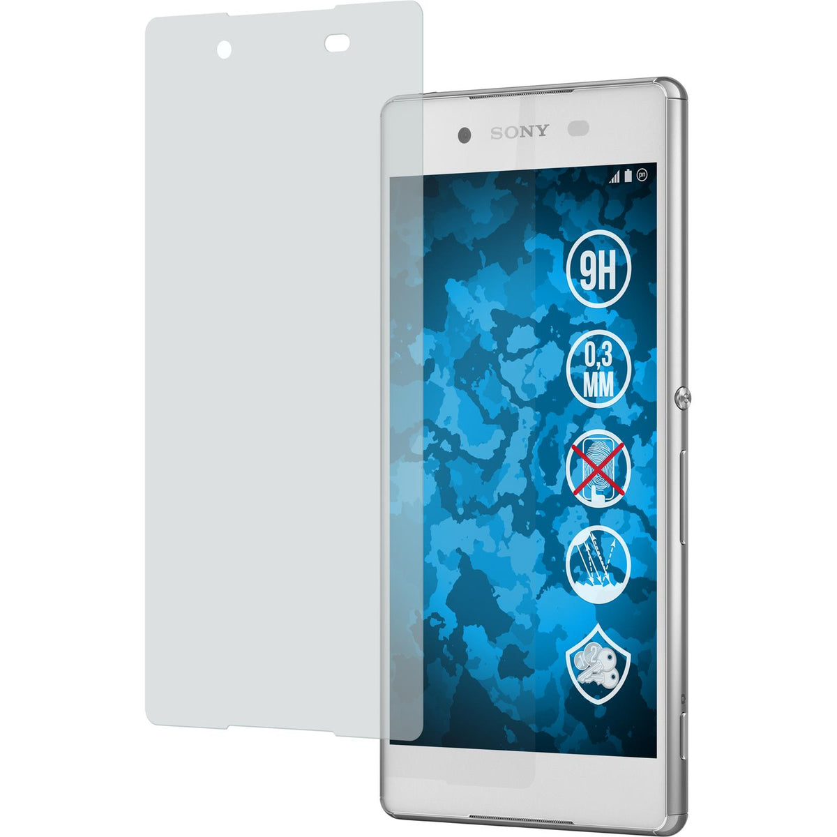 1 x Sony Xperia Z3+ / Plus Glas-Displayschutzfolie matt
