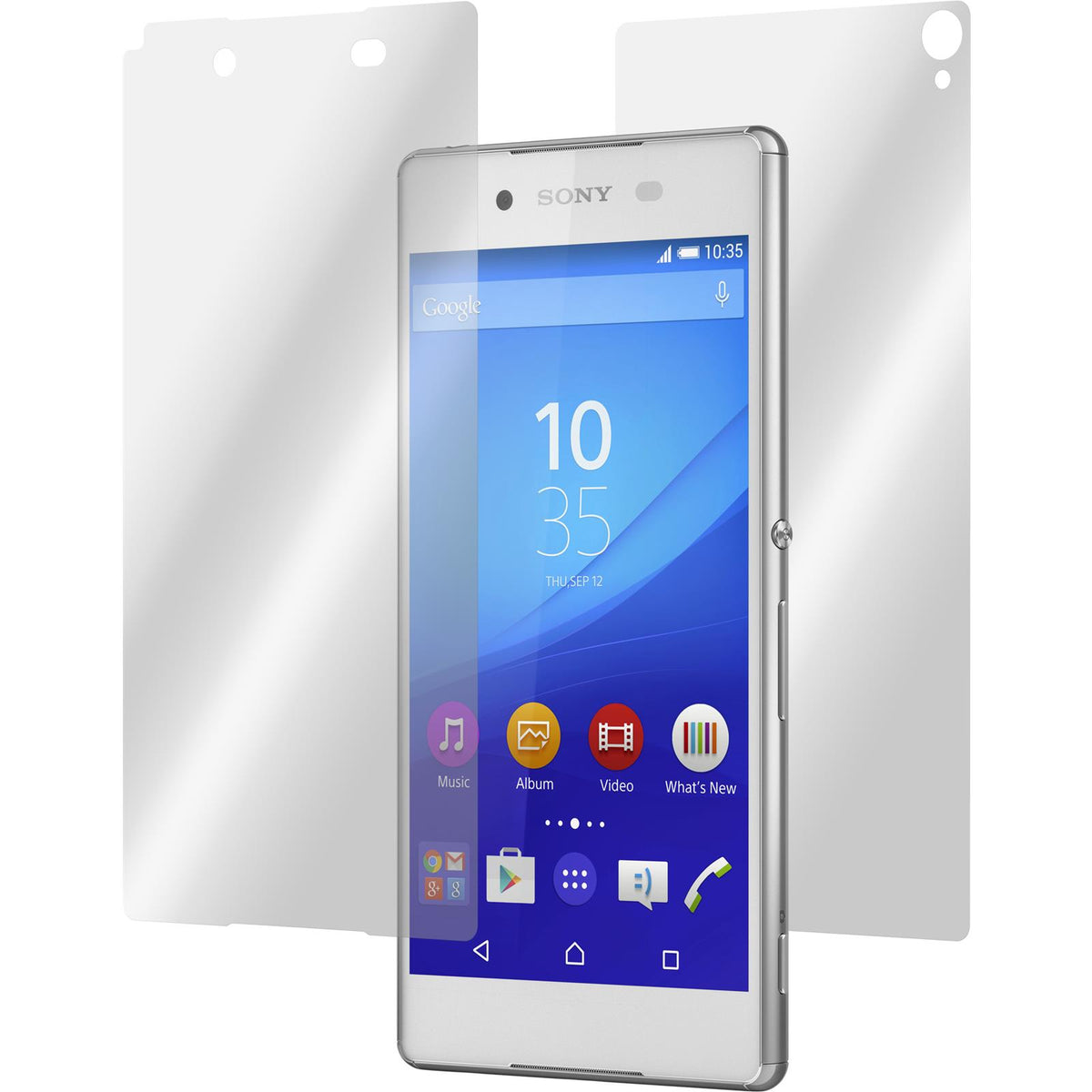 3 x Sony Xperia Z3+ / Plus Displayschutzfolie klar Fullbody