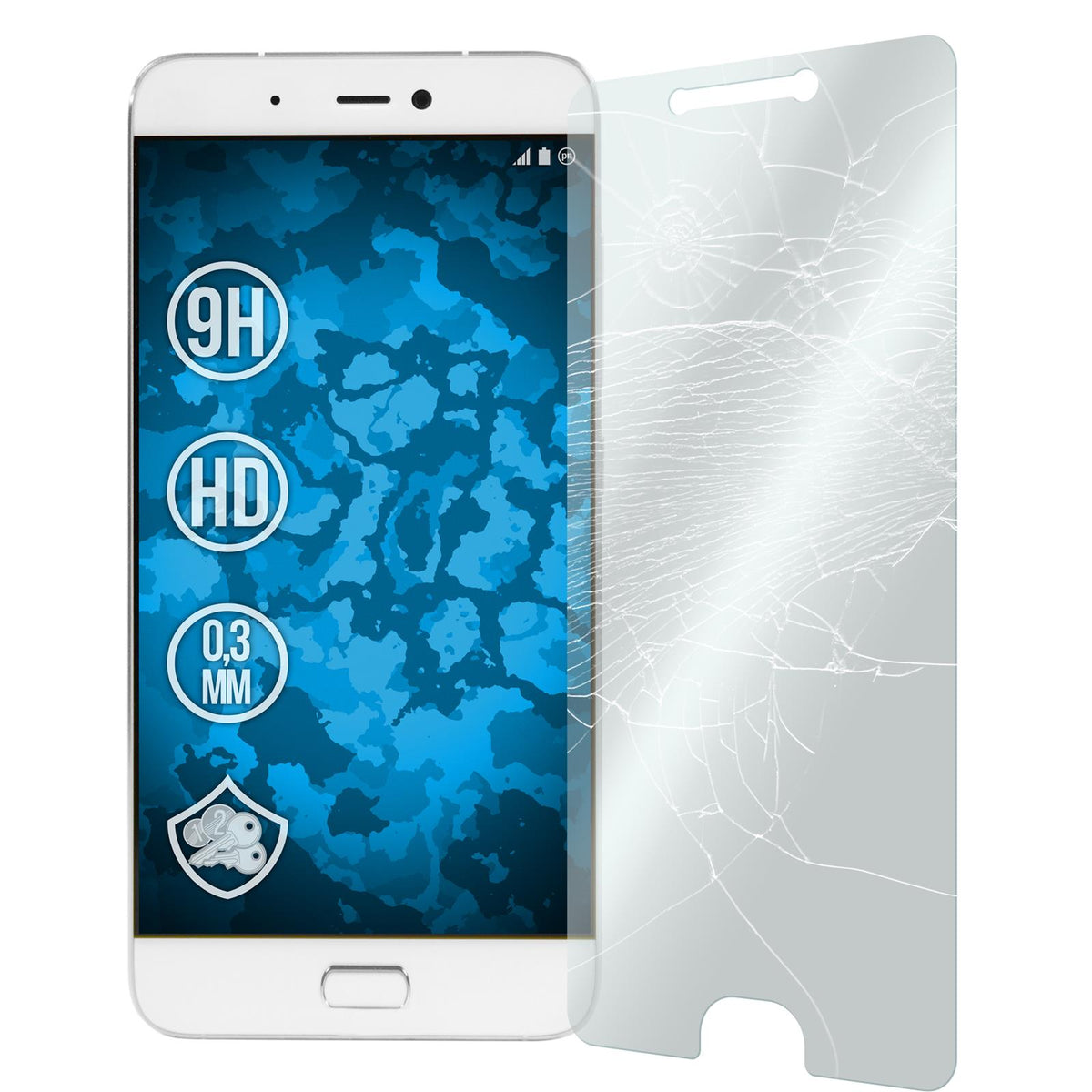 1 x Xiaomi Mi 5s Glas-Displayschutzfolie klar