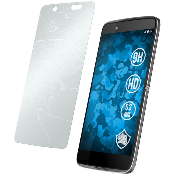 2 x Alcatel Idol 4 Glas-Displayschutzfolie klar