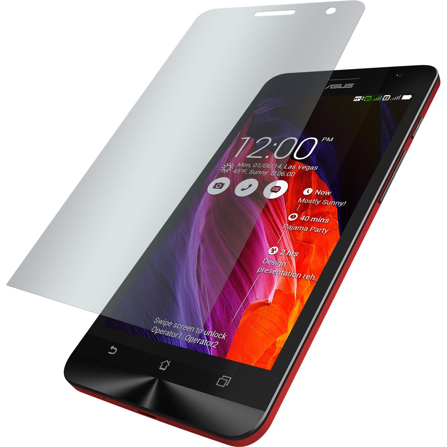 2 x Asus Zenfone 6 Displayschutzfolie matt