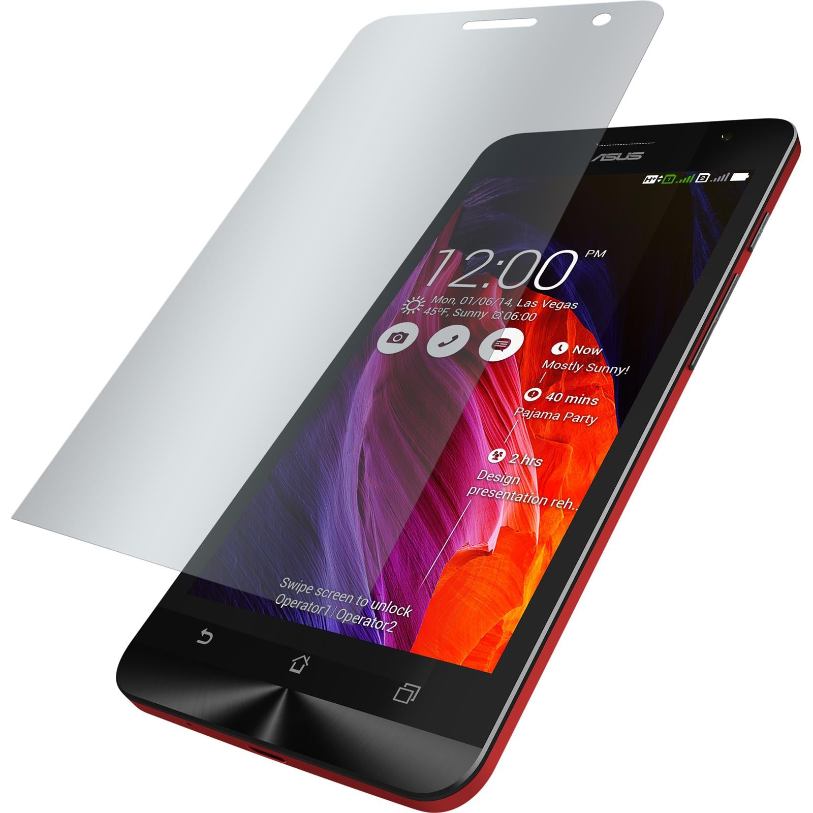 2 x Asus Zenfone 6 Displayschutzfolie matt
