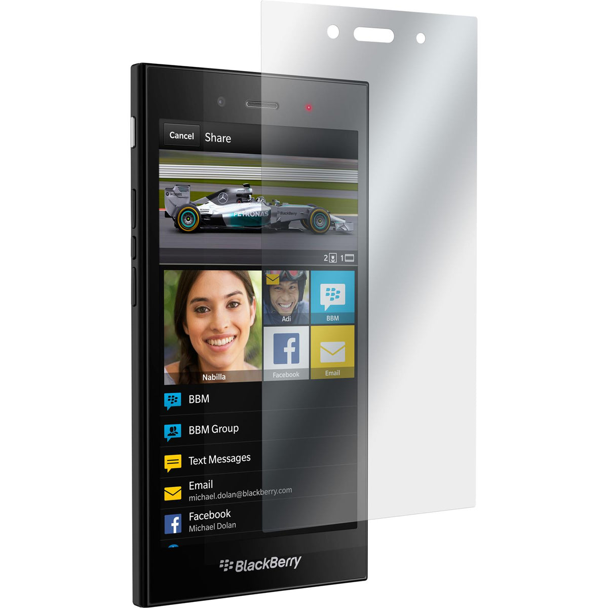 2 x BlackBerry Z3 Displayschutzfolie matt