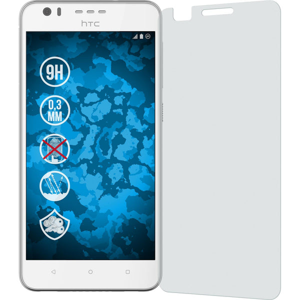 2 x HTC Desire 10 Lifestyle Glas-Displayschutzfolie matt