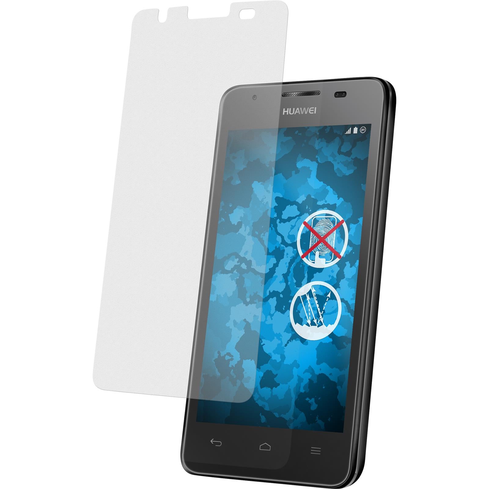 2 x Huawei Ascend G510 Displayschutzfolie matt
