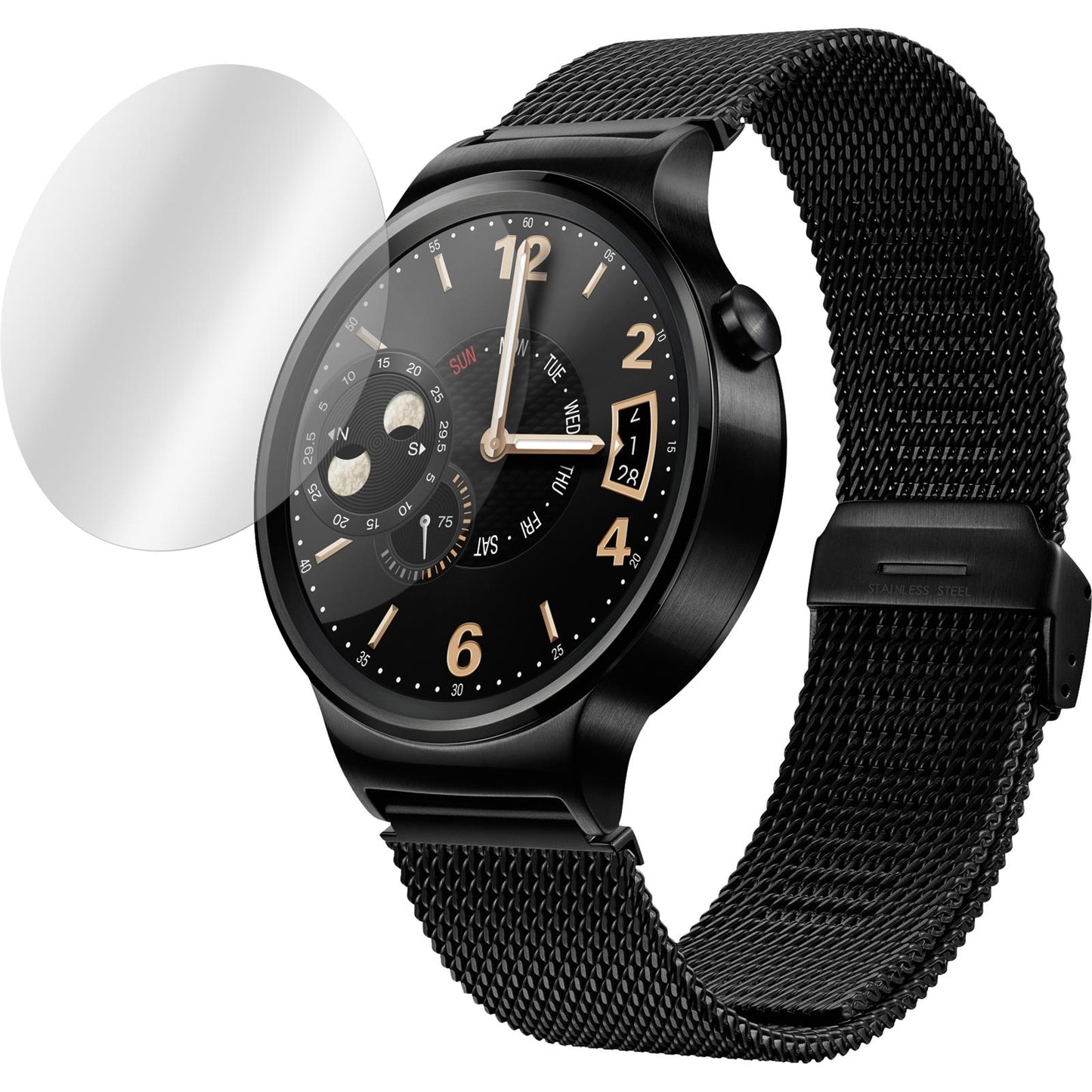2 x Huawei Watch Displayschutzfolie klar