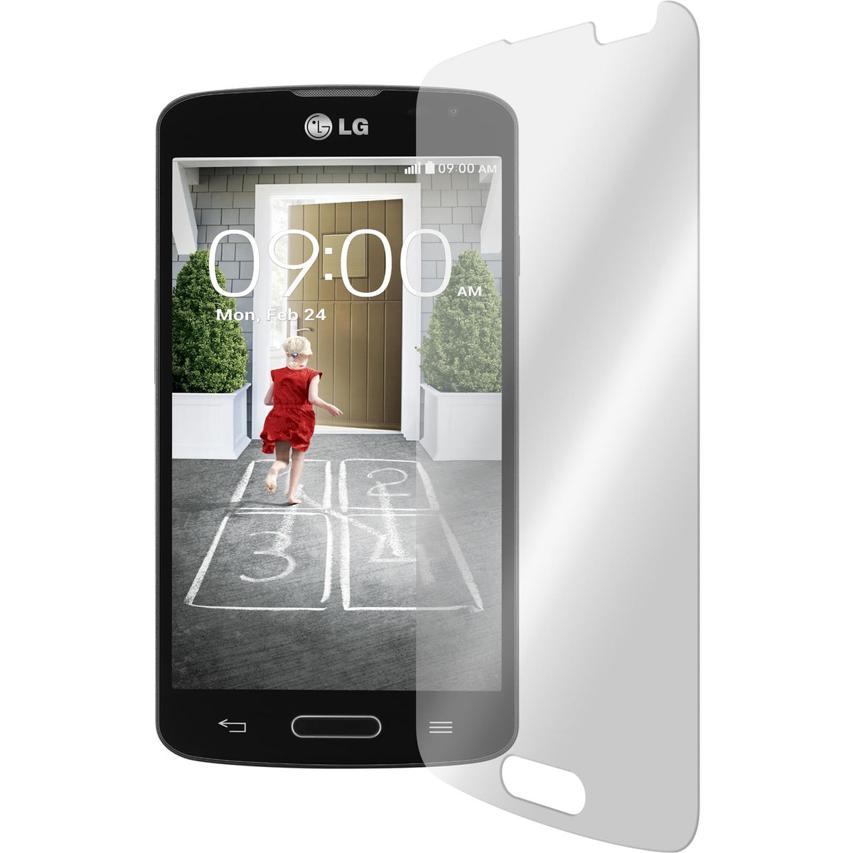 2 x LG F70 Glas-Displayschutzfolie klar