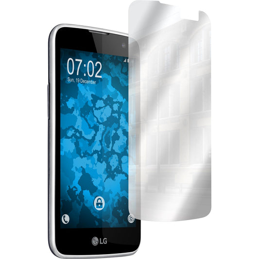 2 x LG K4 2016 Displayschutzfolie verspiegelt