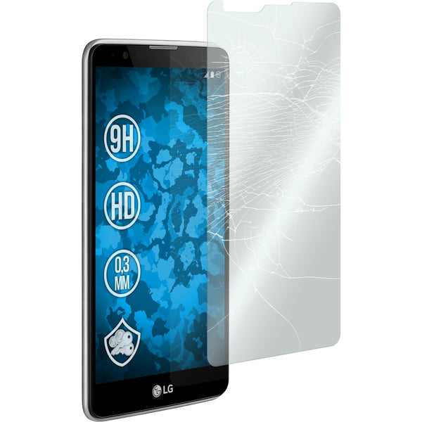 2 x LG Stylus 2 Glas-Displayschutzfolie klar