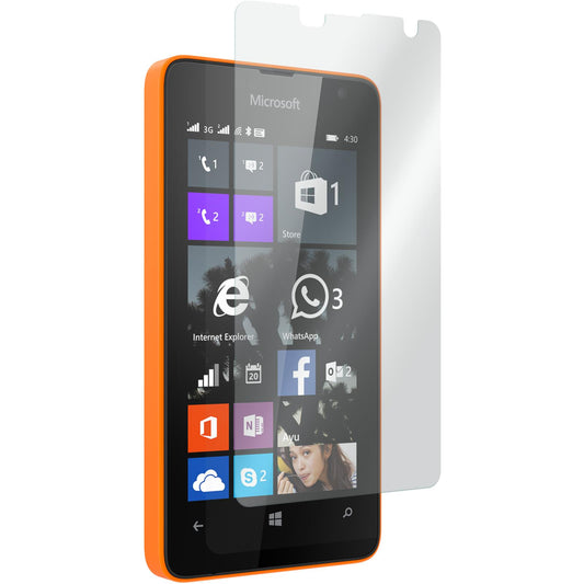 2 x Microsoft Lumia 430 Dual Glas-Displayschutzfolie klar