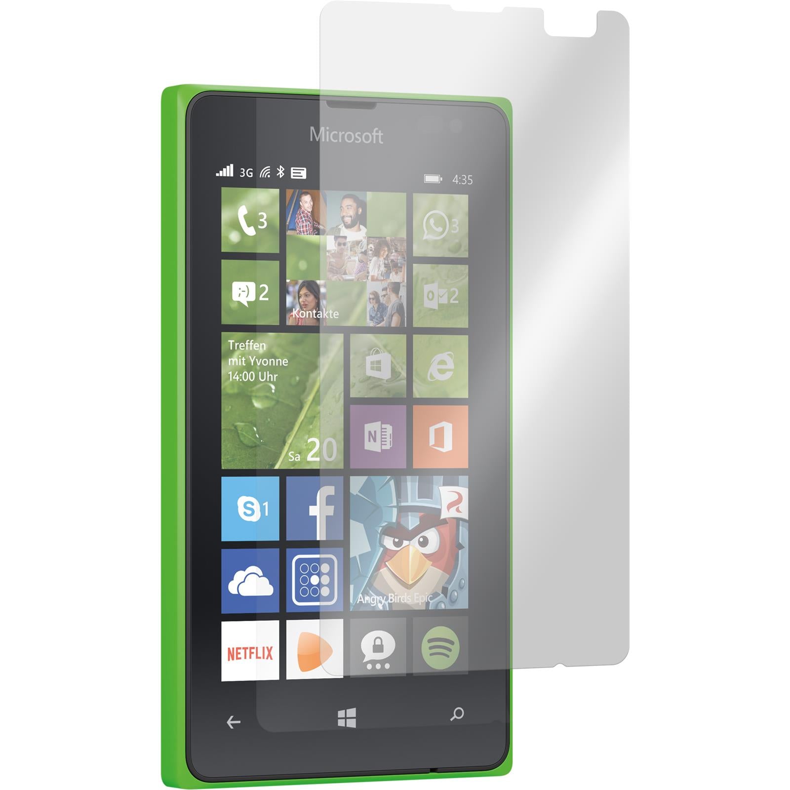 2 x Microsoft Lumia 435 Displayschutzfolie matt