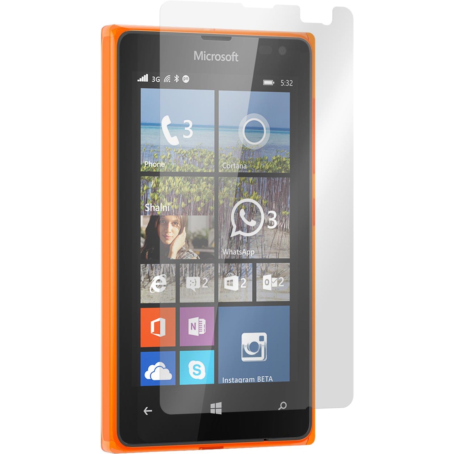 2 x Microsoft Lumia 532 Displayschutzfolie klar