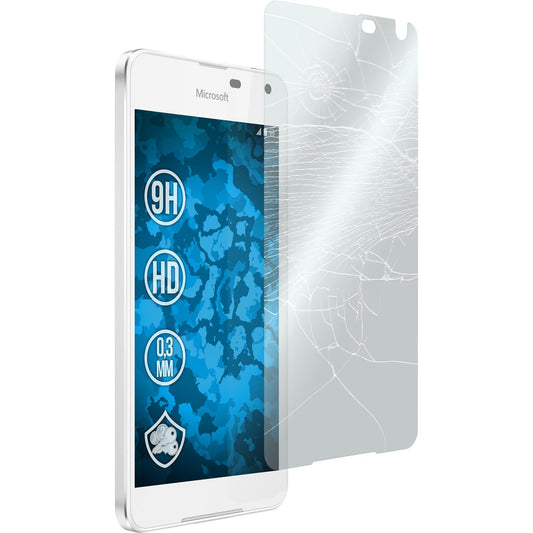 2 x Microsoft Lumia 650 Glas-Displayschutzfolie klar