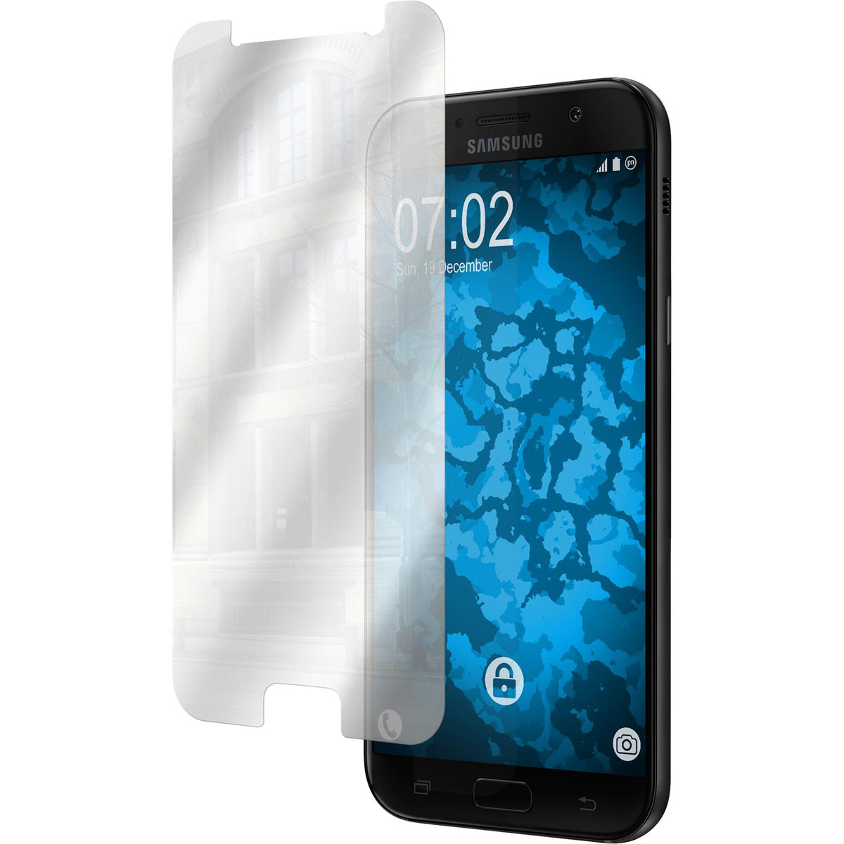 2 x Samsung Galaxy A7 (2017) Displayschutzfolie verspiegelt