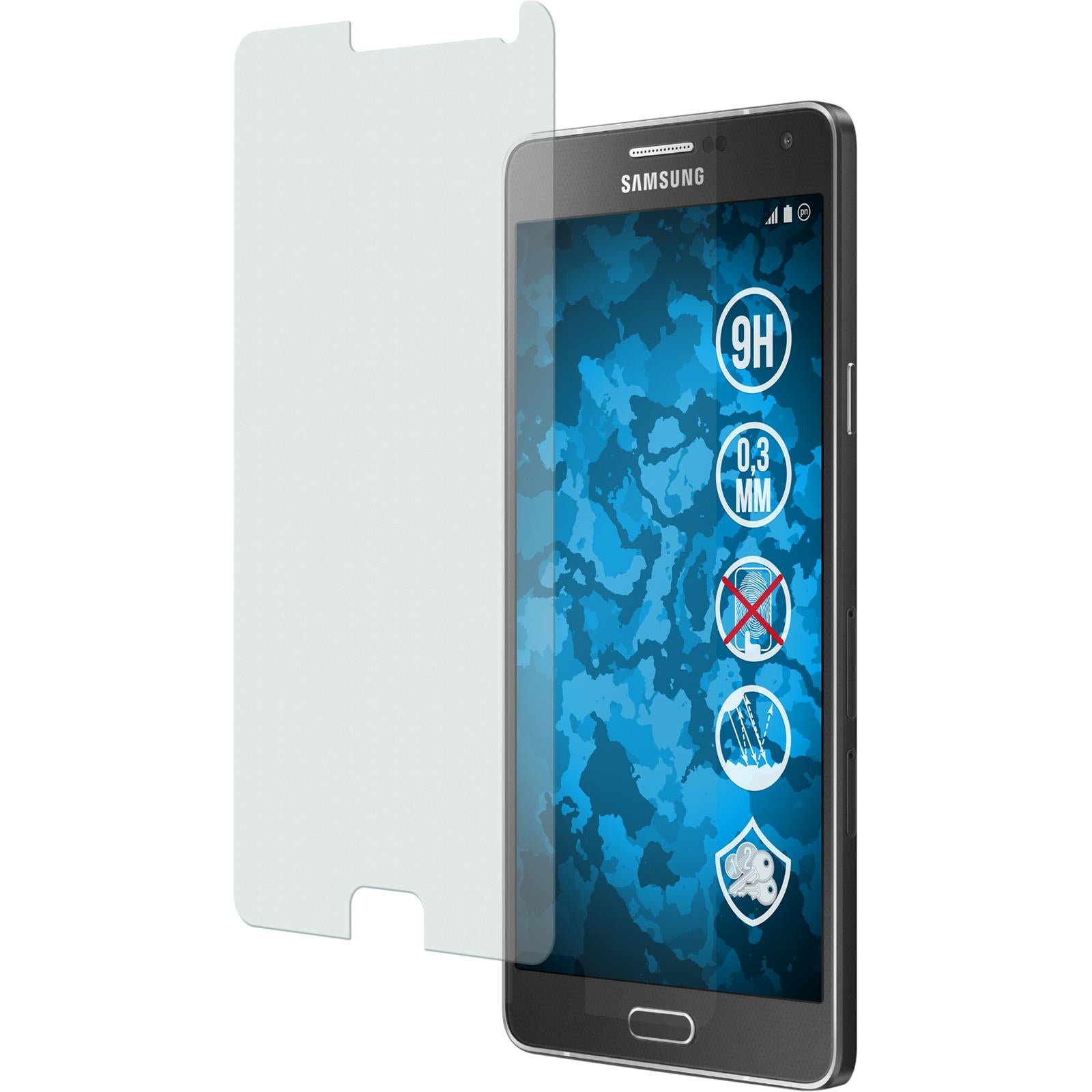 2 x Samsung Galaxy A7 (A700) Glas-Displayschutzfolie matt