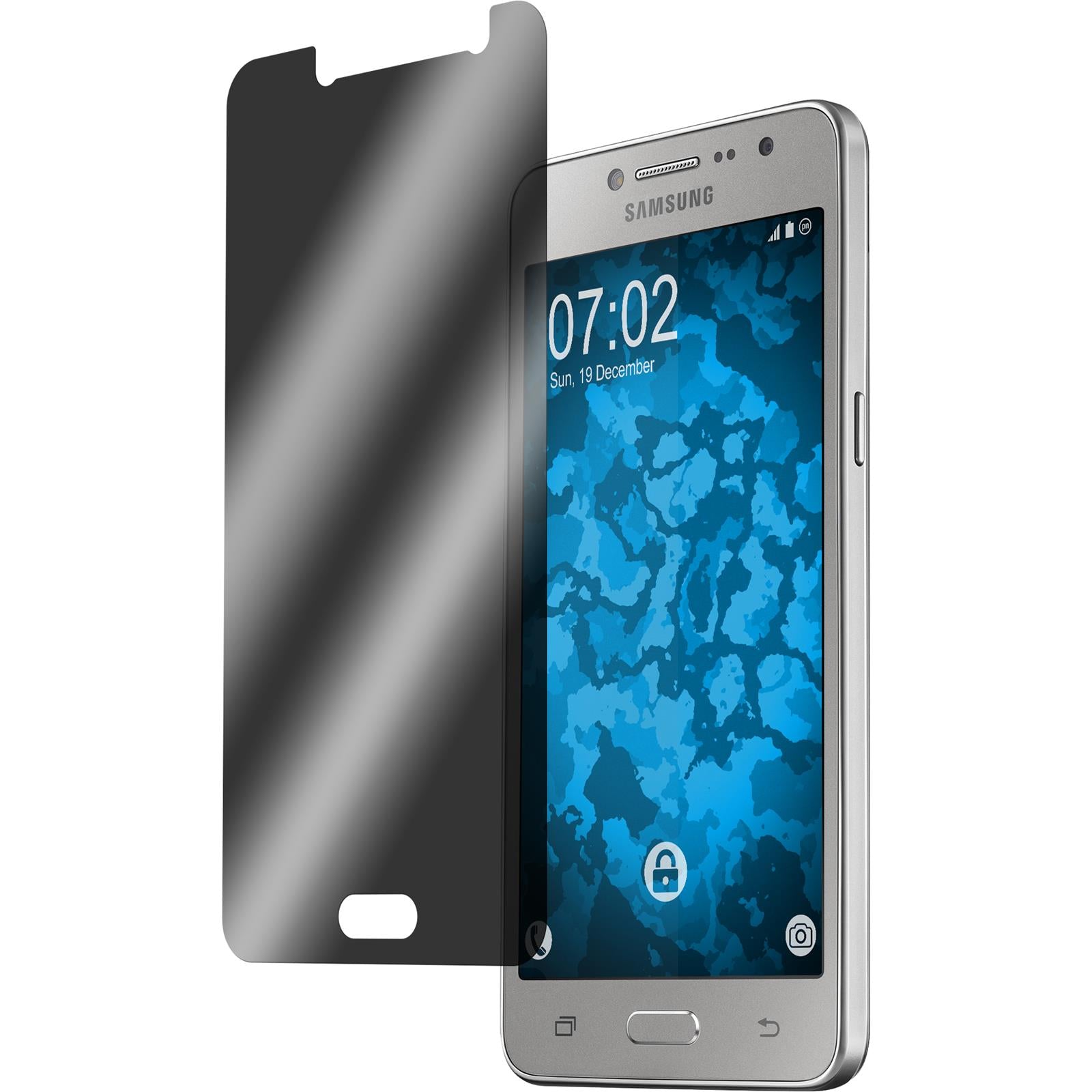 2 x Samsung Galaxy Grand Prime Plus Displayschutzfolie Priva