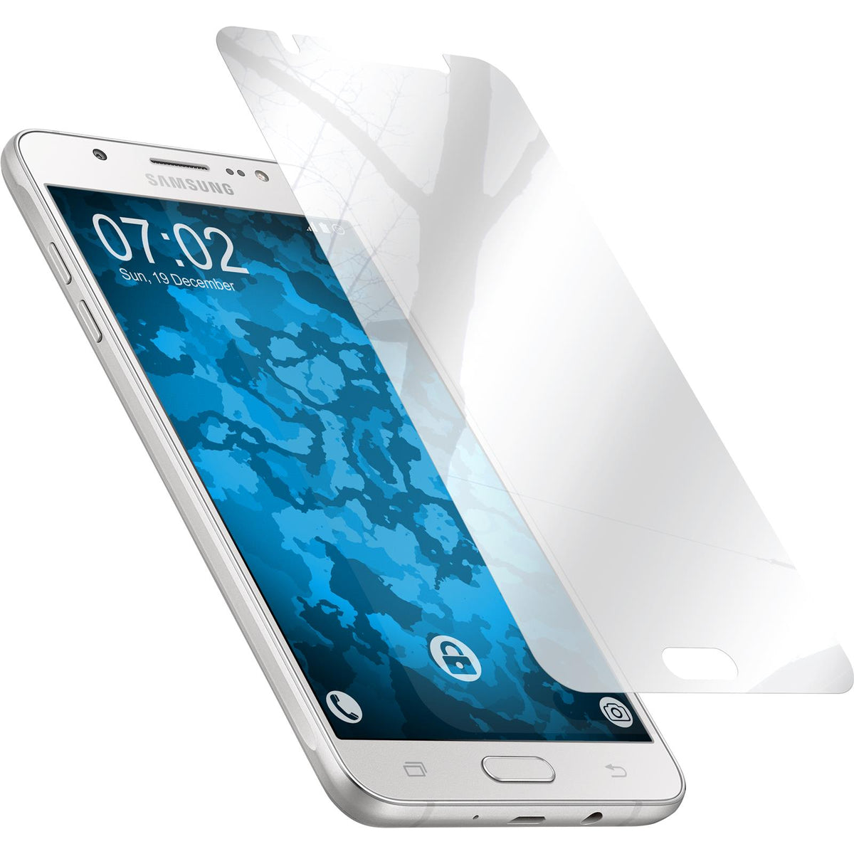 2 x Samsung Galaxy J7 (2016) J710 Displayschutzfolie verspie