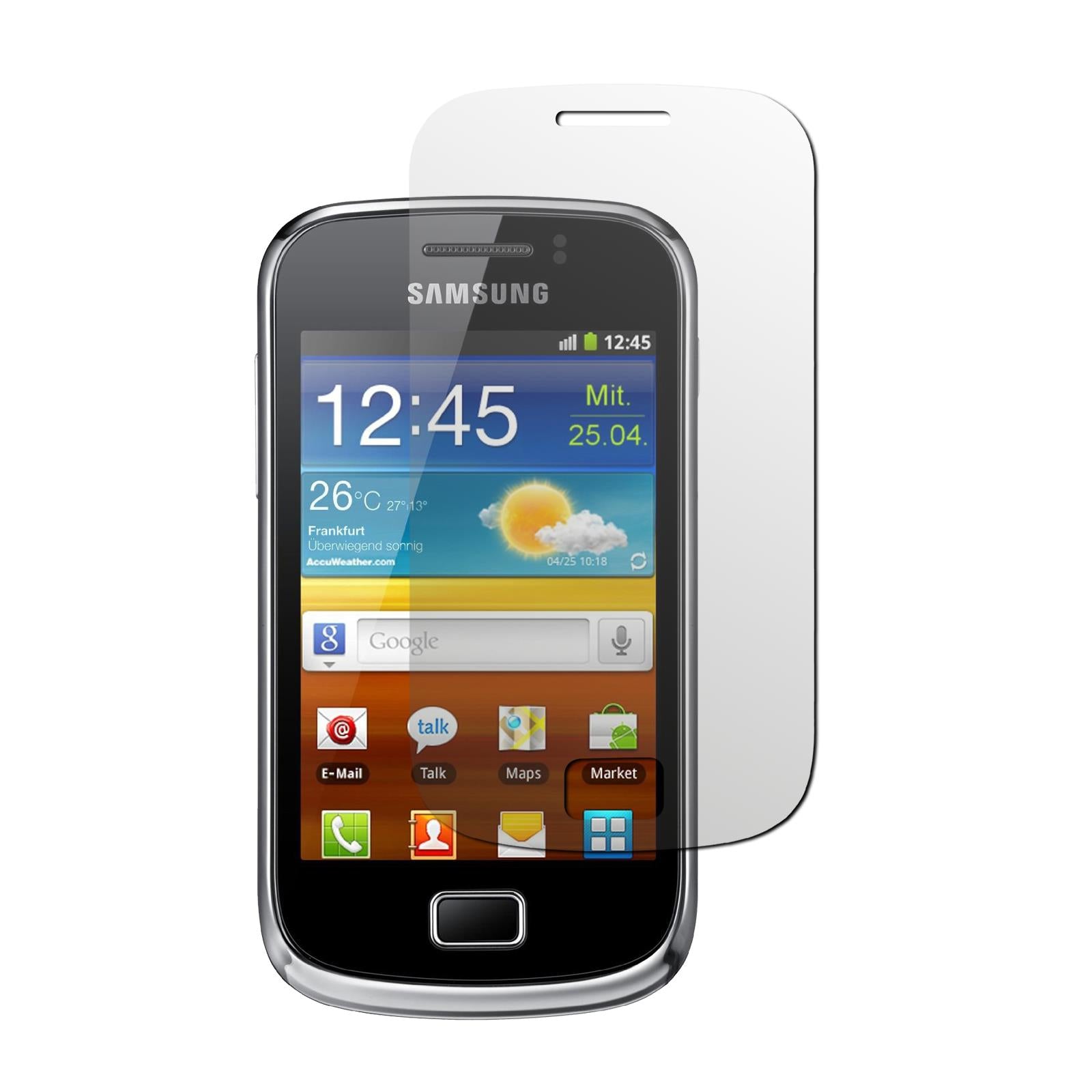 2 x Samsung Galaxy Mini 2 Displayschutzfolie matt