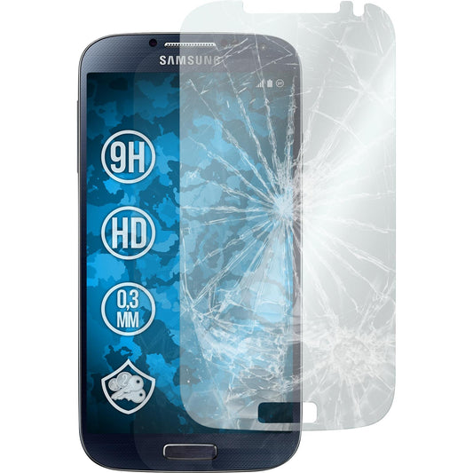 2 x Samsung Galaxy S4 Glas-Displayschutzfolie klar