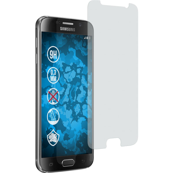 2 x Samsung Galaxy S6 Glas-Displayschutzfolie matt