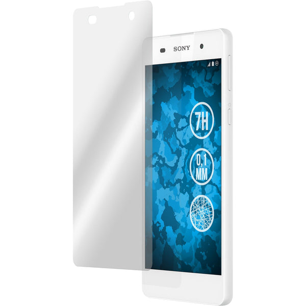 2 x Sony Xperia E5 Displayschutzfolie Fiber-Glas klar